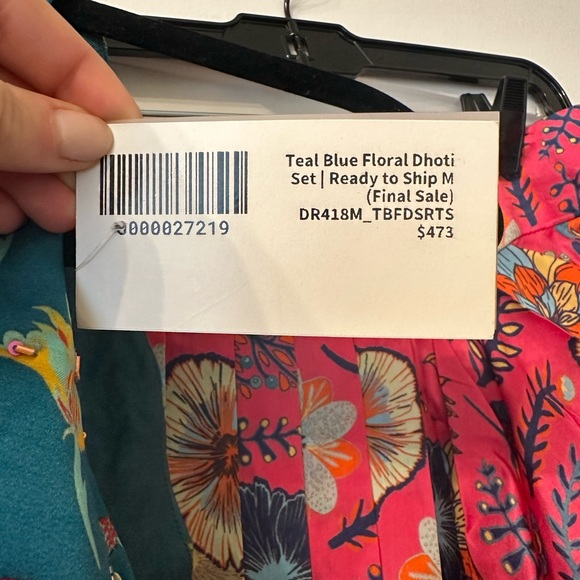 NWT Kynah Diya Rajvvir Dhoti Set with bag - Picture 8 of 11